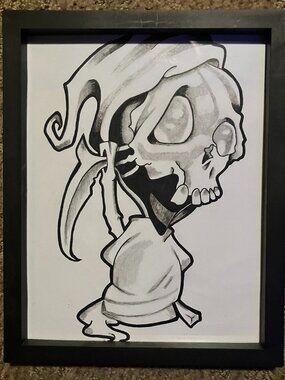 Young Grim Reaper (Framed)
